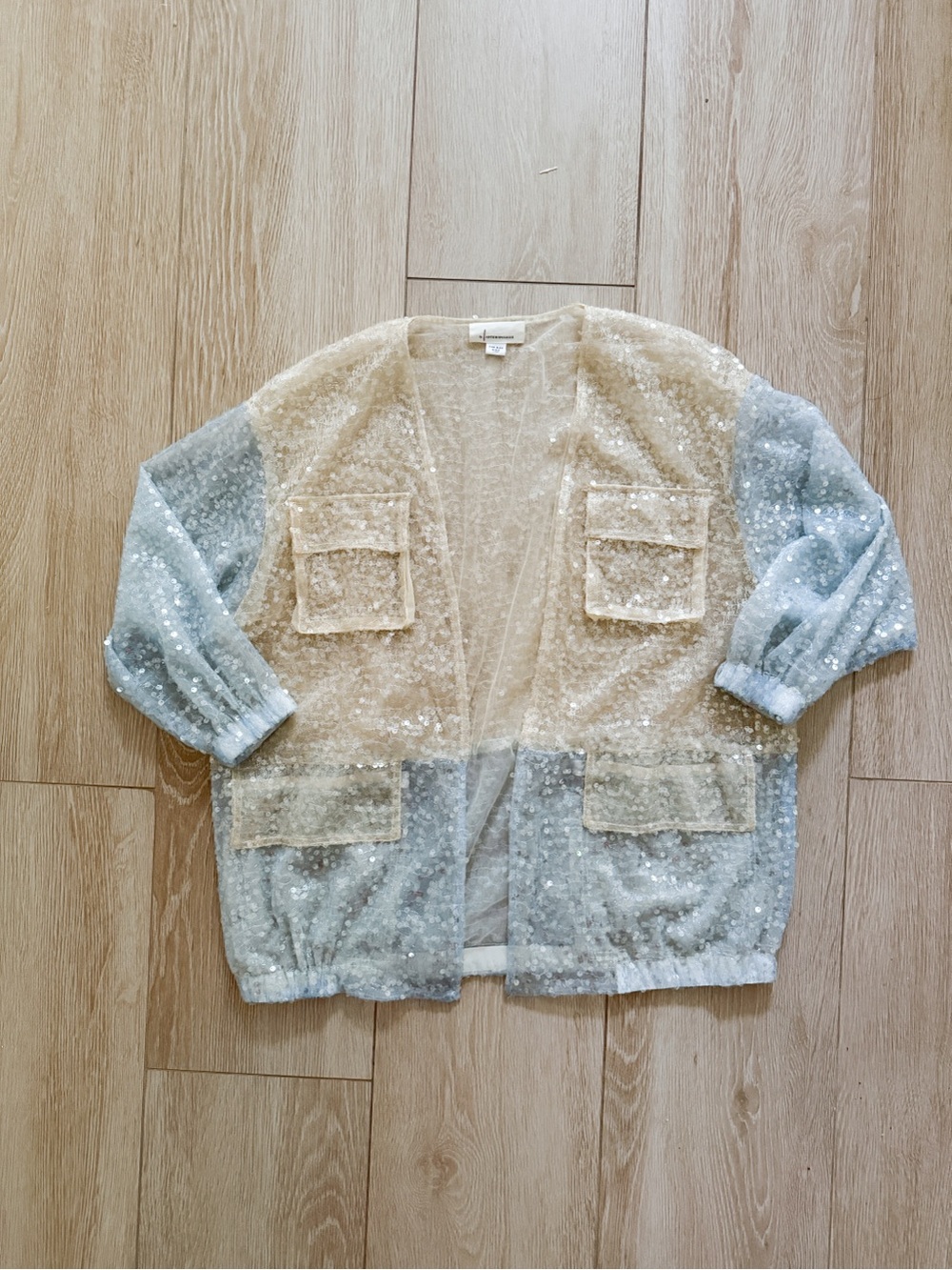 Anthropologie Sequin Bomber